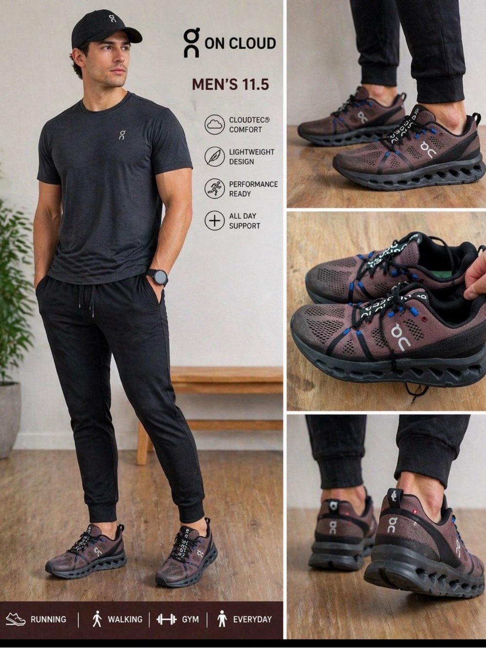 On cloud shoes
